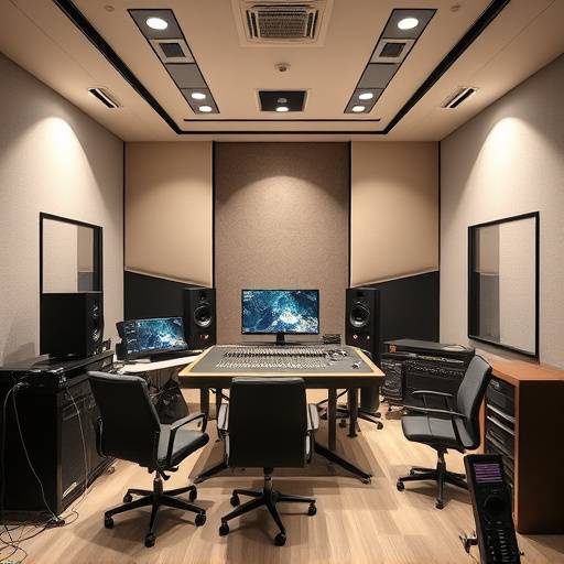 Instalaciones del estudio: Sala de edición de audio